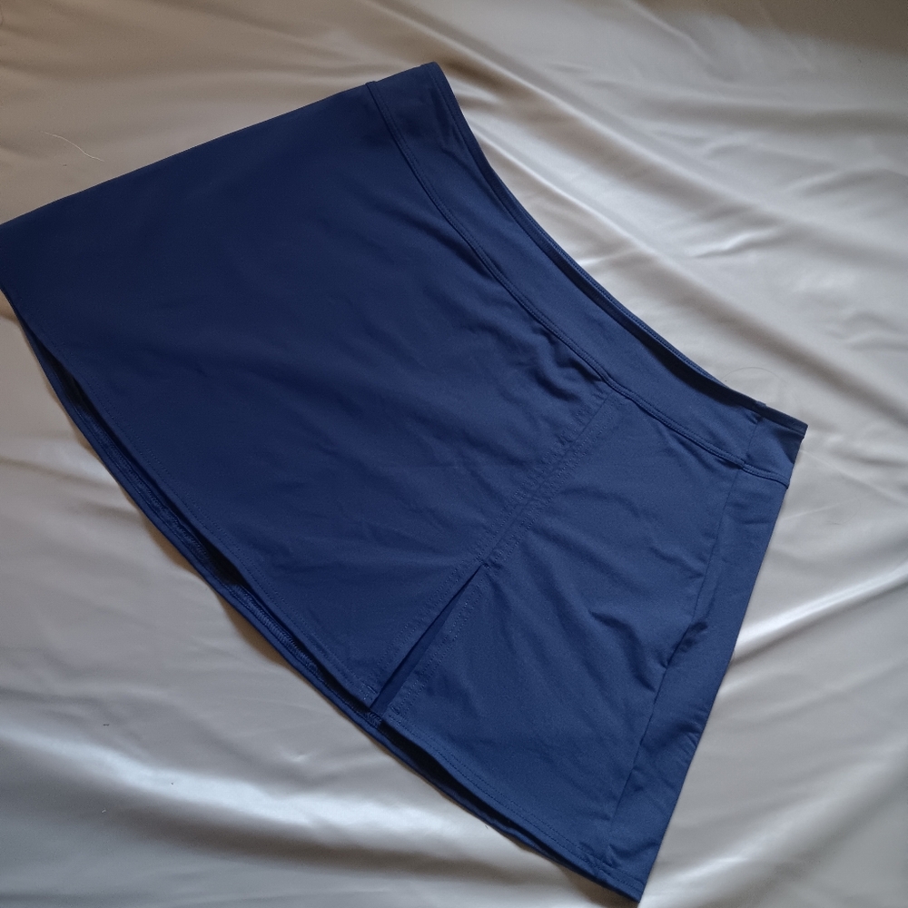 LANDS' END Navy Swimsuit Cover Up Skirt 8